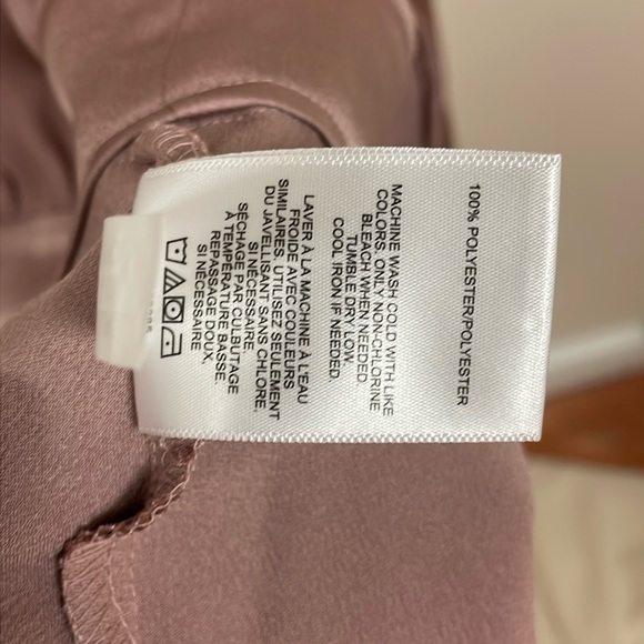 Express V-Neck Long Sleeve Wrap Top Light Mauve Small NWT - Picture 2 of 14